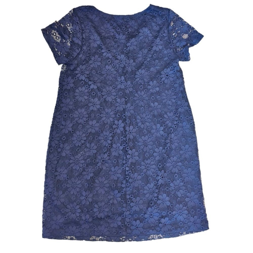 Vintage Neiman Marcus Dress Lace Floral Pattern blue women’s size 18W Made in US